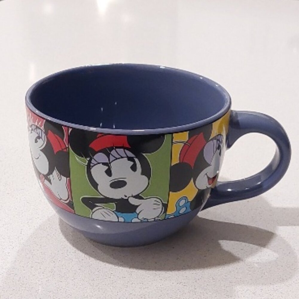 Disney Minnie Mouse Character Purple 24oz Ceramic Soup/Dessert Mug